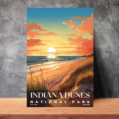 Indiana Dunes National Park Poster, Travel Art, Office Poster, Home Decor | S7 - image3